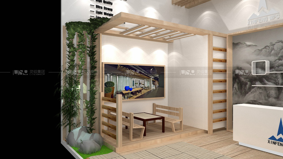 新峰-地面材料展臺設(shè)計案例