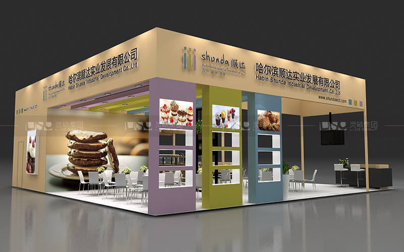 順達-焙烤展臺設(shè)計搭建案例
