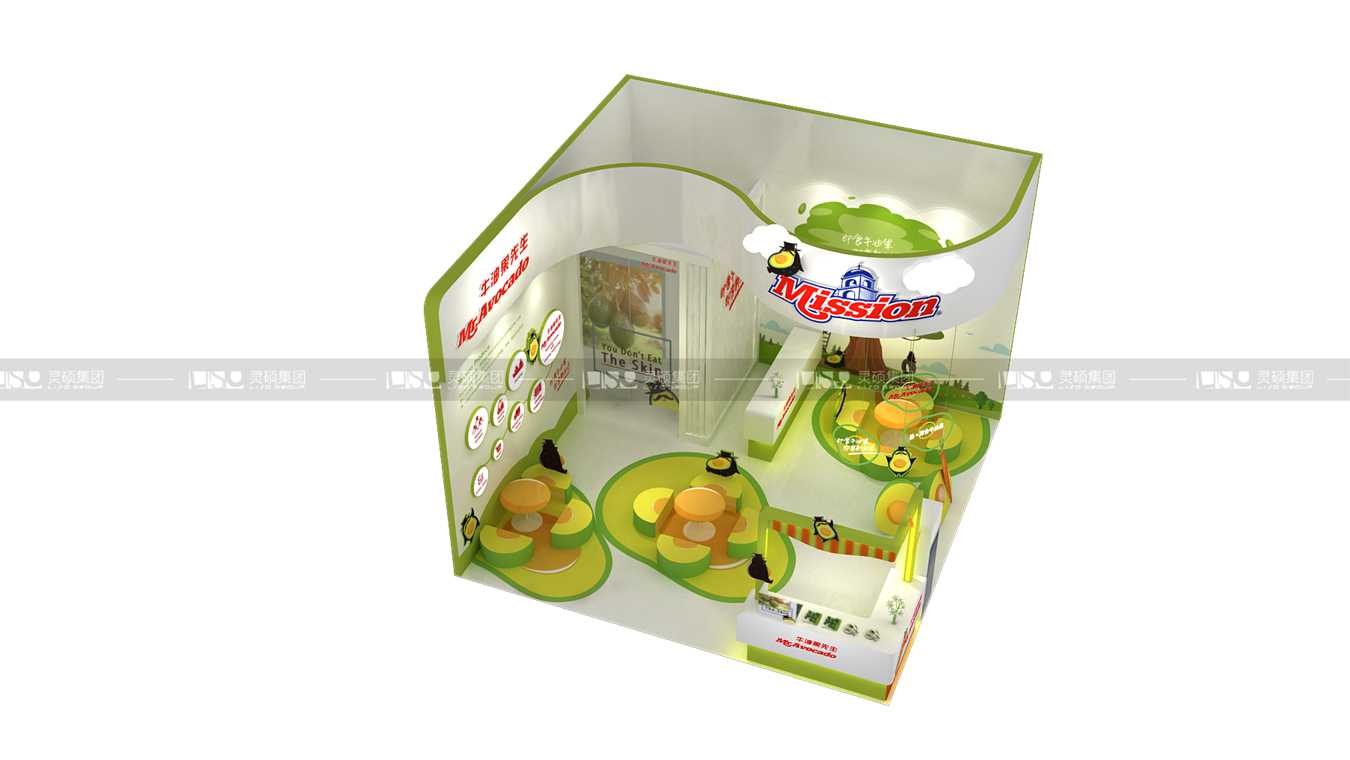 牛油果-2019年上海展會展臺設(shè)計(jì)案例