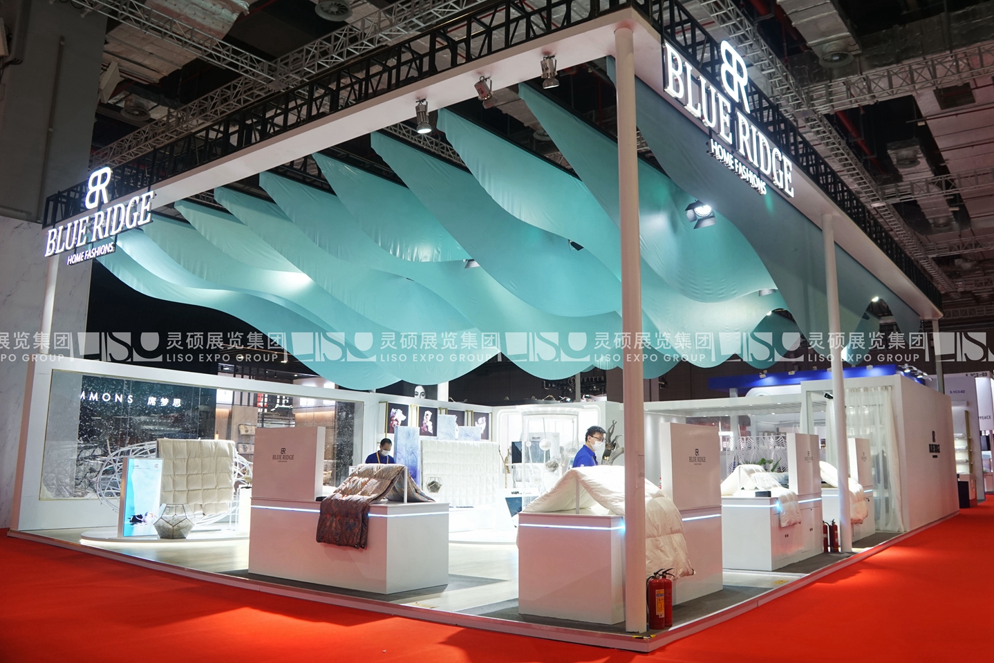 藍(lán)嶺家紡-上海展會(huì)展臺(tái)設(shè)計(jì)搭建案例