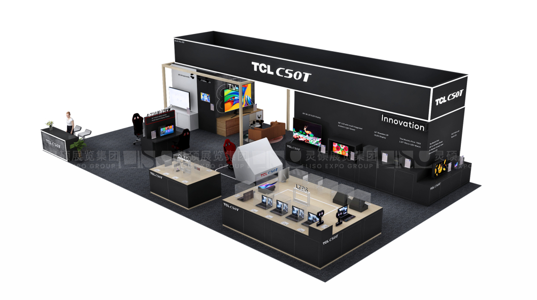國(guó)外展臺(tái)設(shè)計(jì)搭建-華星光電