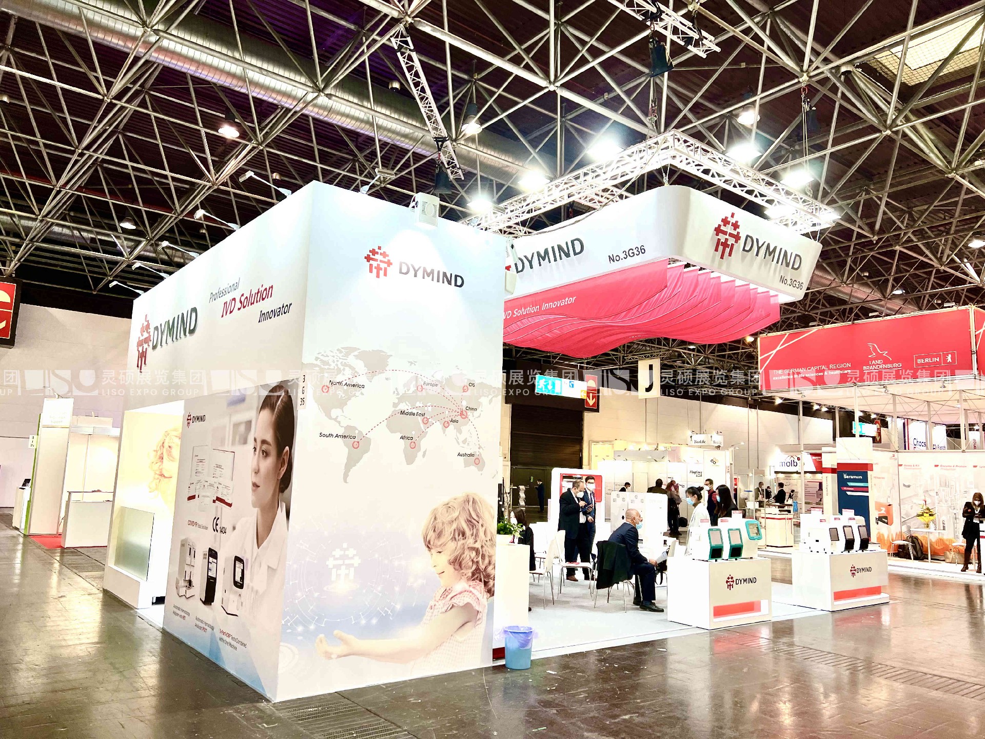 帝邁德國(guó)MEDICA醫(yī)療展展臺(tái)設(shè)計(jì)搭建案例