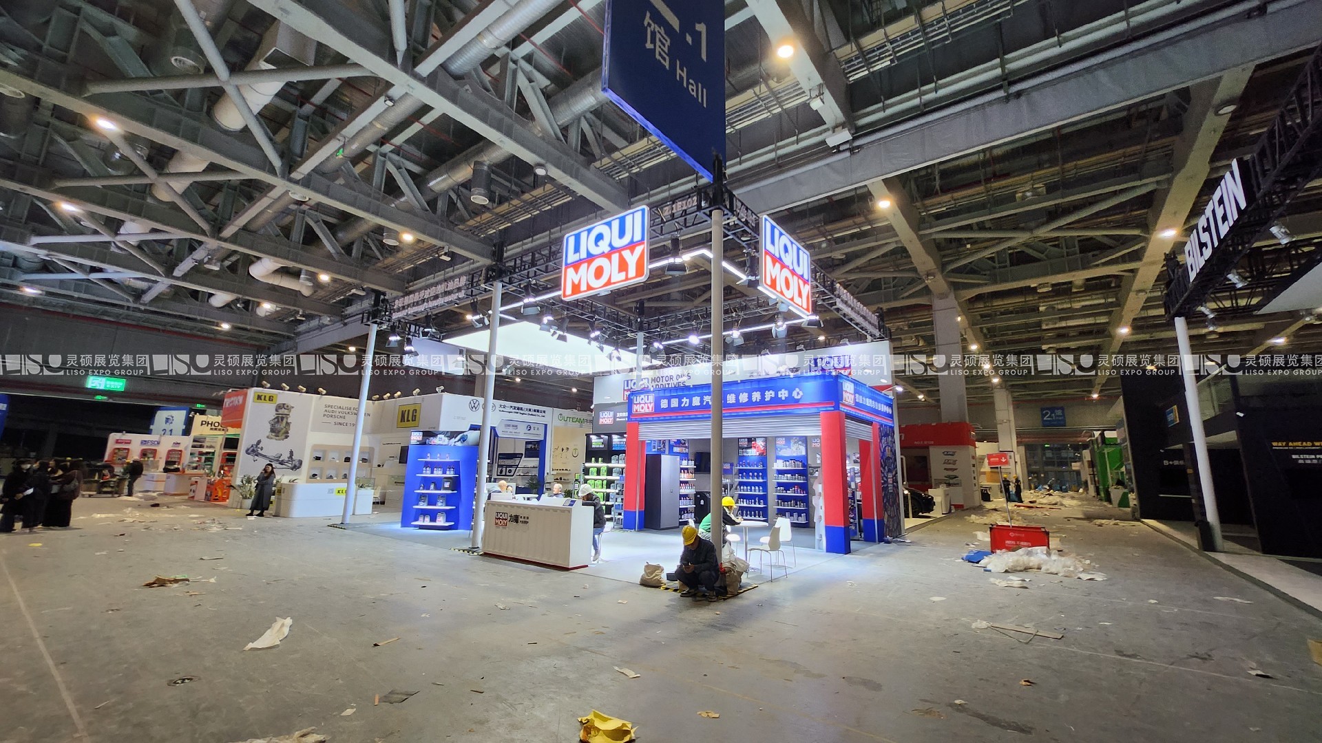上海汽配展展臺(tái)搭建案例-德國力魔