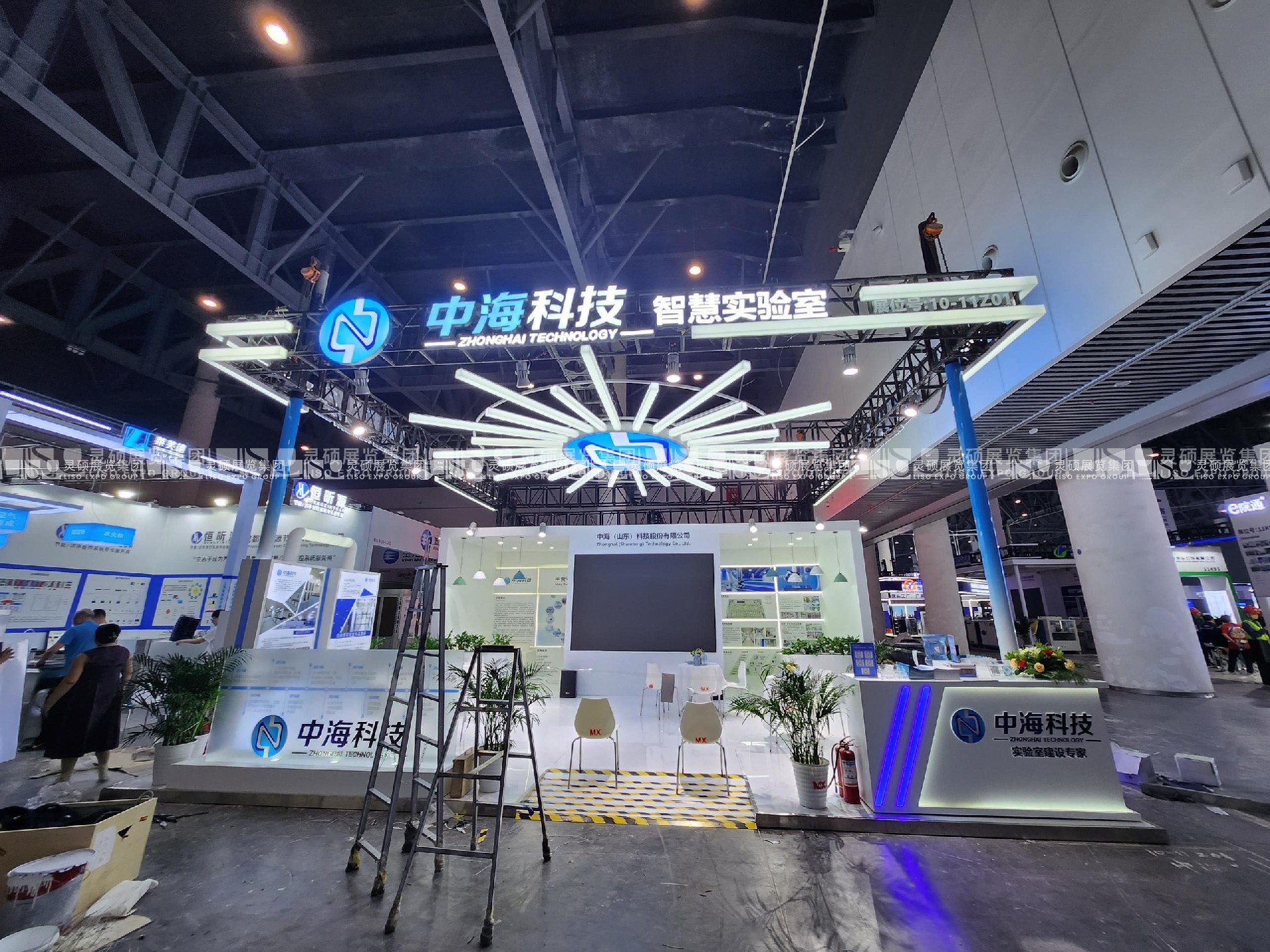 醫(yī)院建設大會展臺設計搭建案例-中海科技