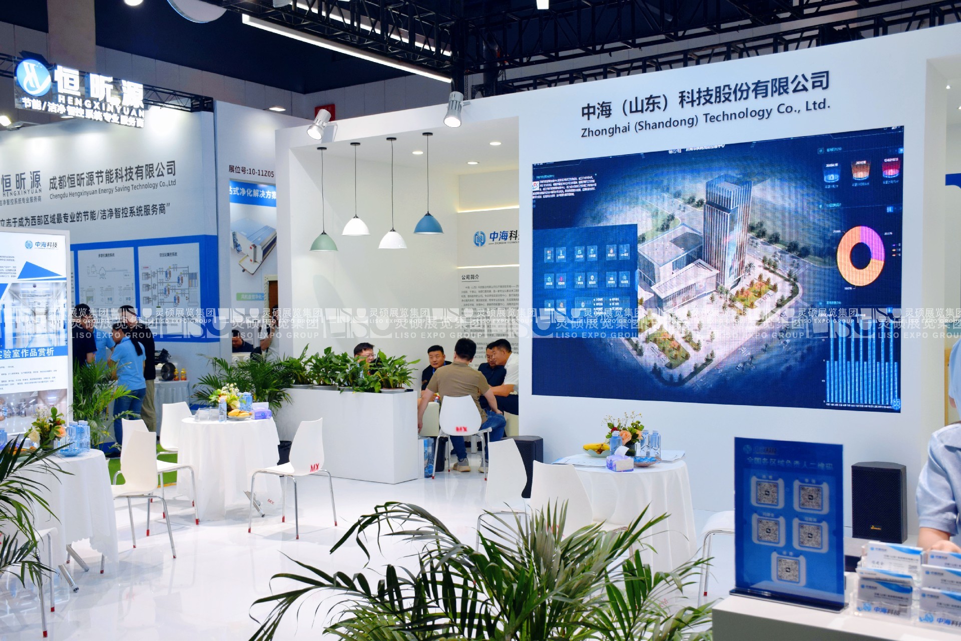 醫(yī)院建設大會展臺設計搭建案例-中?？萍? title=