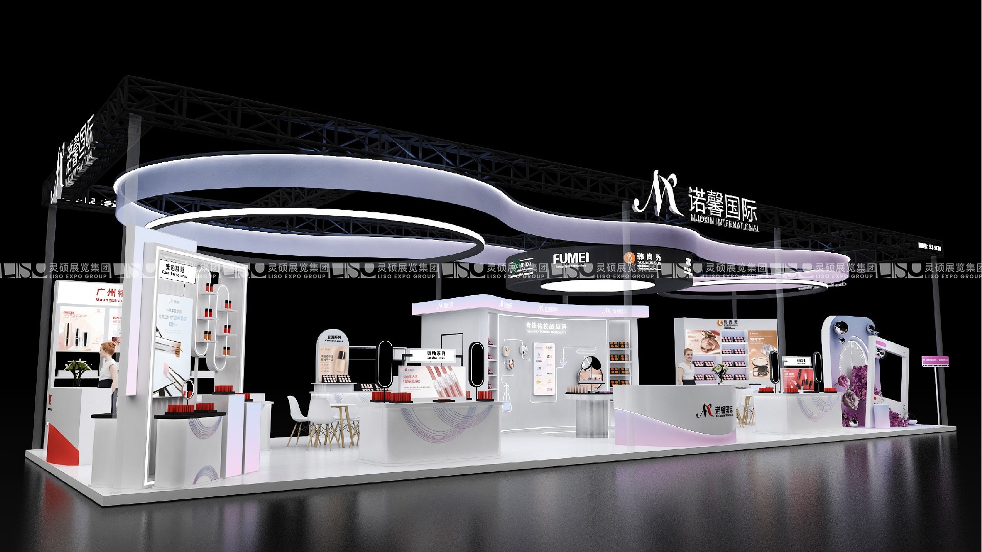 中國(guó)國(guó)際化妝品、個(gè)人和家庭護(hù)理用品原料展覽會(huì)展臺(tái)搭建 - 諾鑫國(guó)際